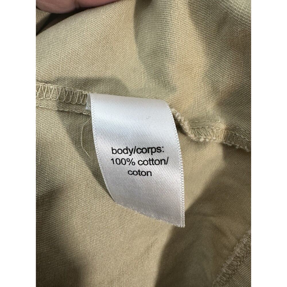 Maurices Plus Size 3 Beige Button Down Pelted Tre… - image 4